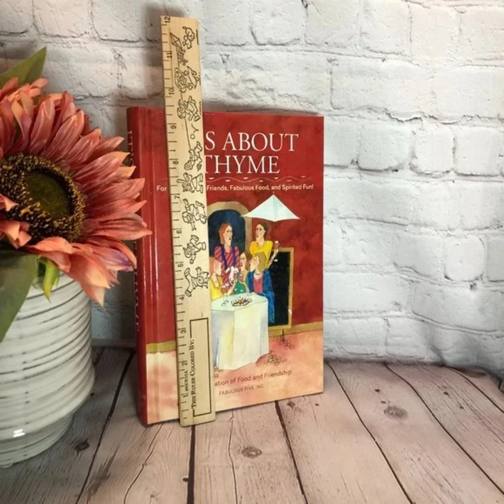 Autographed ITS ABOUT THYME cookbook